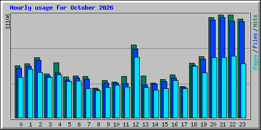 Hourly usage for October 2026